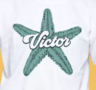 Tee-shirt personnalisé étoile de mer victor - TenStickers