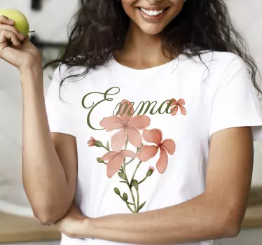Tee-shirt personnalisé floral unique - TenStickers
