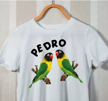 Tee-shirt personnalisé graphique de perroquets vifs - TenStickers
