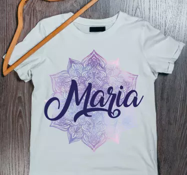 Tee-shirt personnalisé mandala avec prénom - TenStickers