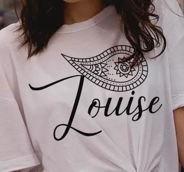 Tee-shirt personnalisé motif cachemire - TenStickers