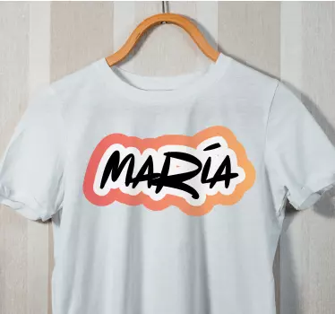 Tee-shirt personnalisé style de nom personnalisé - TenStickers