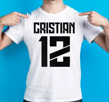 Tee-shirt personnalisé style sportif personnalisé - TenStickers