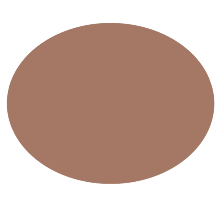 Tapis vinyle rond mocha mousse - TenStickers