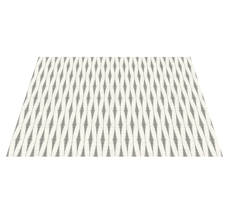 Tapis vinyle design moderne rabaul ikat gris et beige - TenStickers