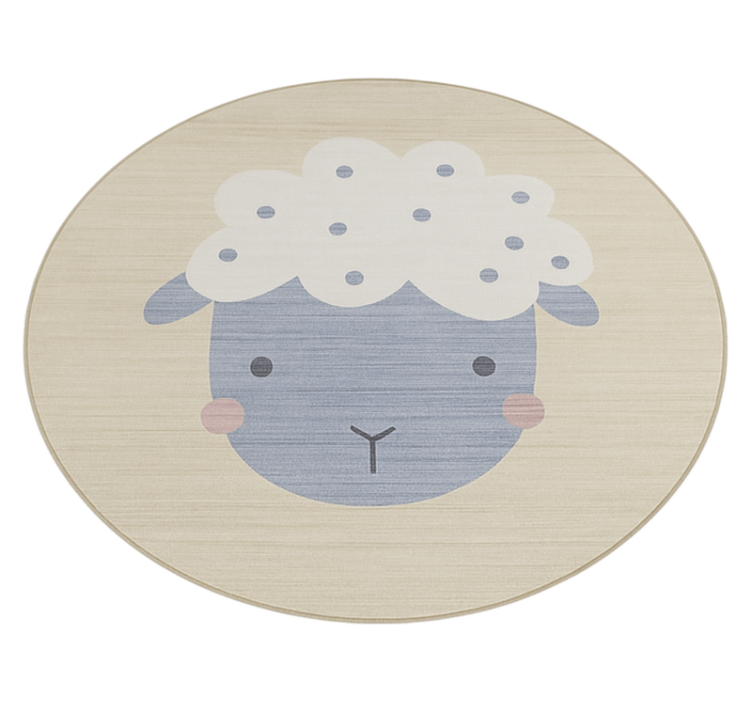Tapis vinyle autres tapis bébé mouton beige - TenStickers