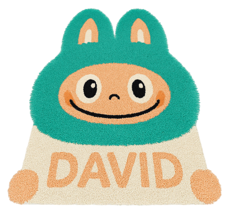 Tapis vinyle autres tapis labubu turquoise personnalisé - TenStickers