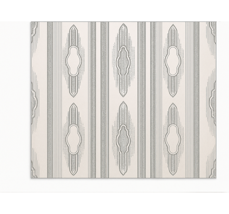 Tapis vinyle salle à manger géométrie ethnique complexe - TenStickers