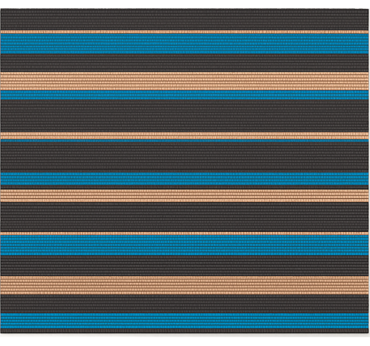 Tapis vinyle cuisine effet tissé aux tons foncés - TenStickers