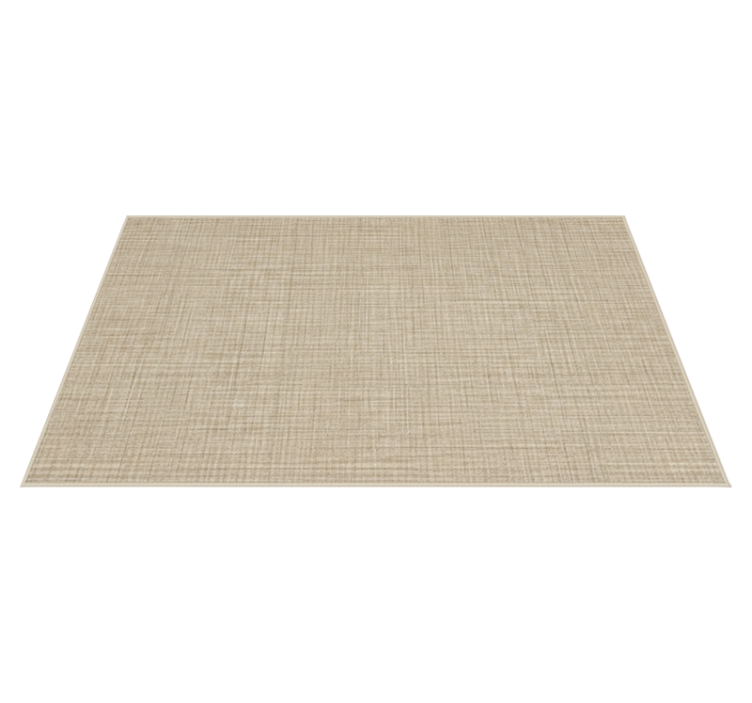 Tapis vinyle textures effet tissu beige - TenStickers