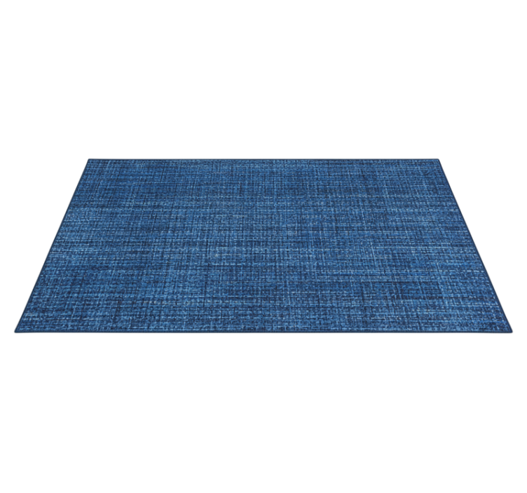 Tapis vinyle textures effet tissu bleu - TenStickers