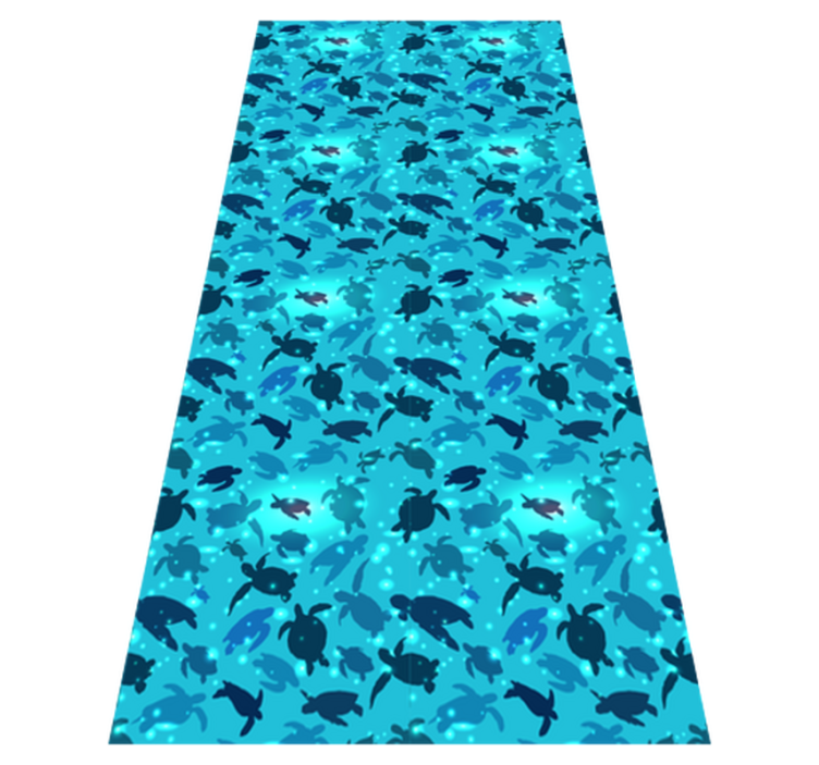 Tapis vinyle animal tortues nageant - TenStickers