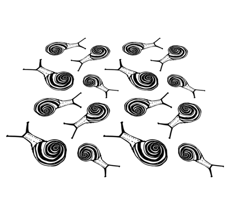 Tapis vinyle animal pack d'escargots - TenStickers