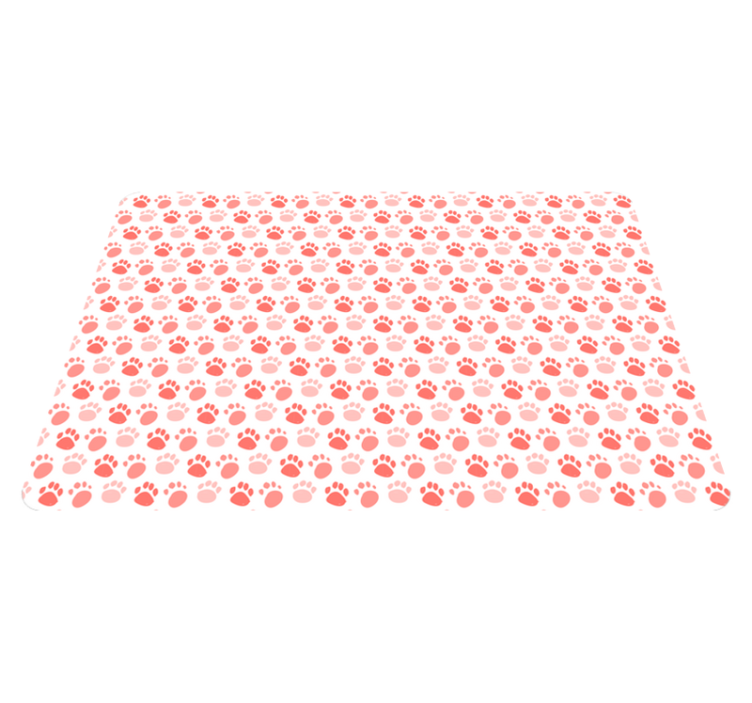 Tapis vinyle animal empreintes de pattes de chien - TenStickers