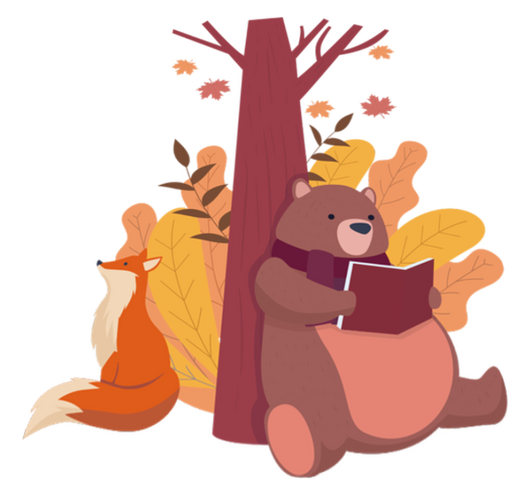 Tapis vinyle animal arbre avec animaux - TenStickers