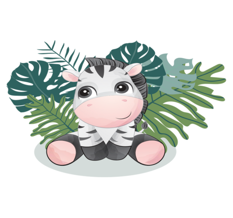 Tapis vinyle animal zèbre d'afrique sauvage - TenStickers