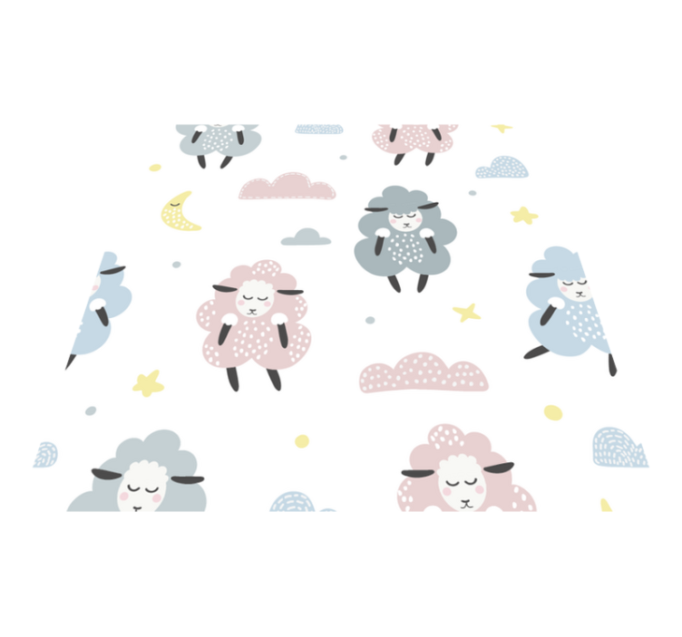 Tapis vinyle animal motif mouton pour enfants - TenStickers