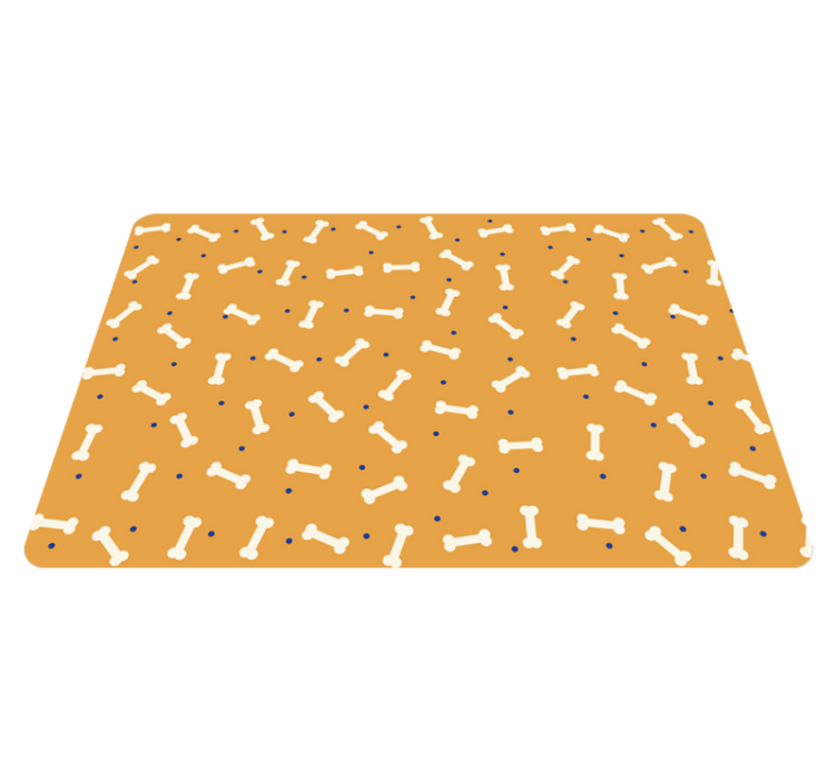 Tapis vinyle animal motif os orange - TenStickers