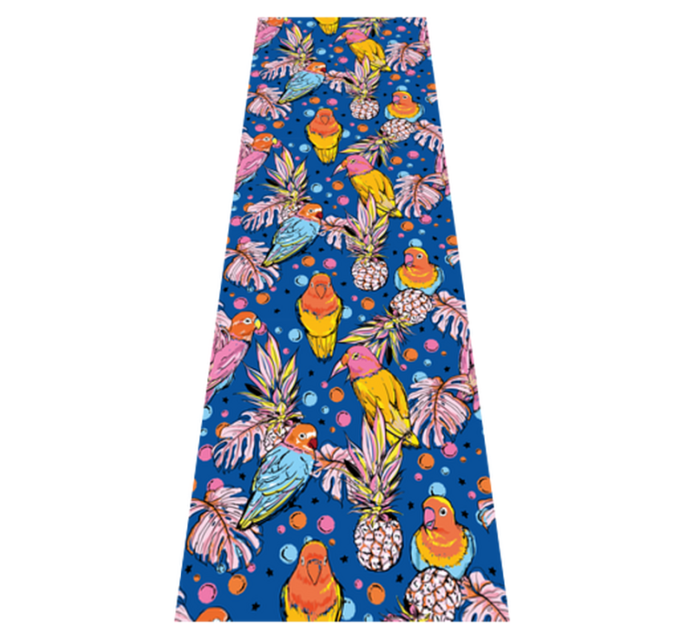 Tapis vinyle animal plumage coloré - TenStickers