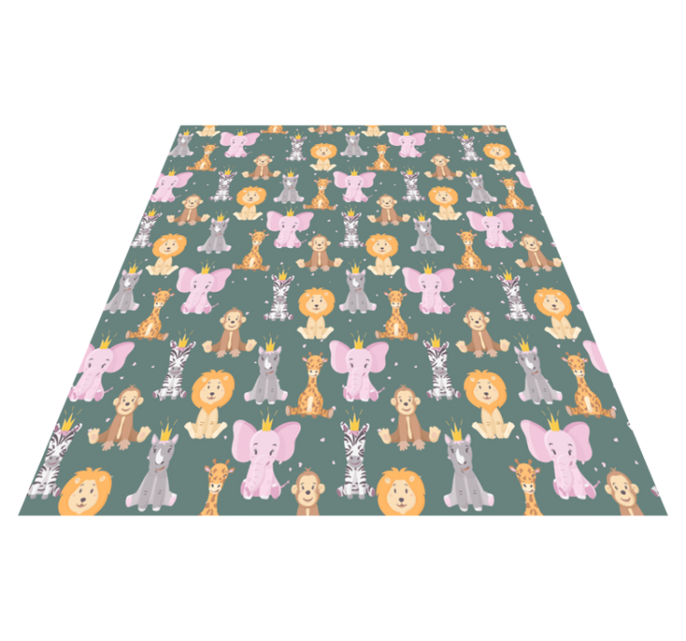 Tapis vinyle animal design d'animaux mignons - TenStickers