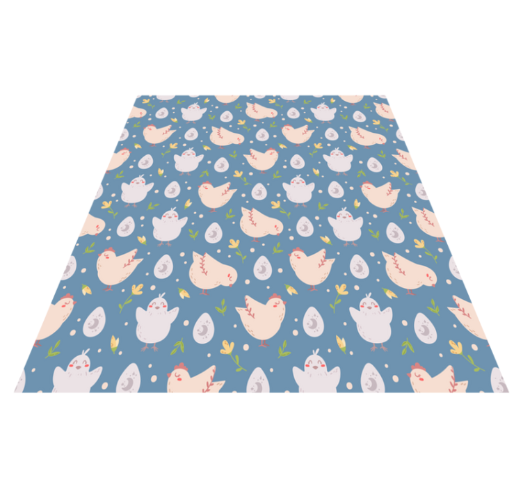 Tapis vinyle animal personnages de poules pour enfants - TenStickers