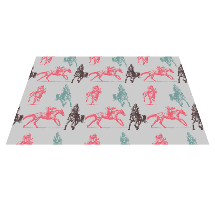 Tapis vinyle animal motif maison western - TenStickers