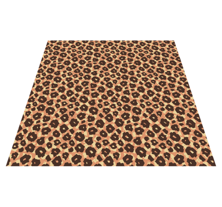 Tapis vinyle animal imitation léopard velouté classique - TenStickers
