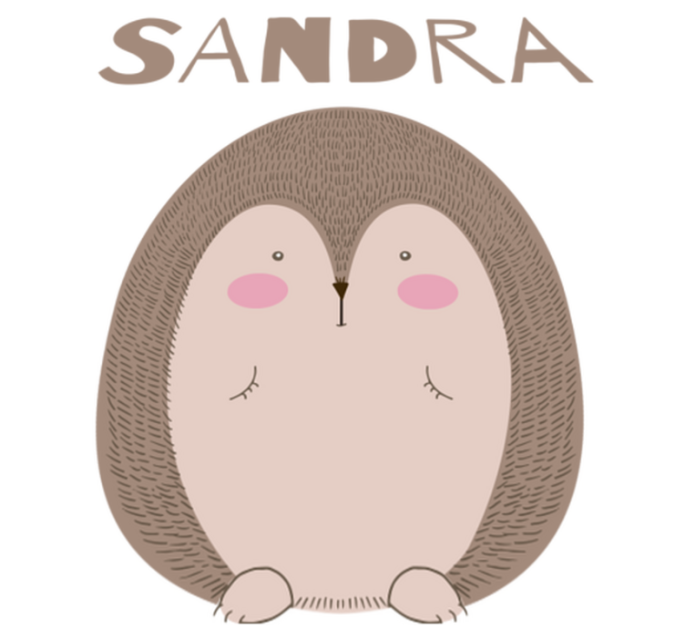 Tapis vinyle animal hérisson mignon - TenStickers