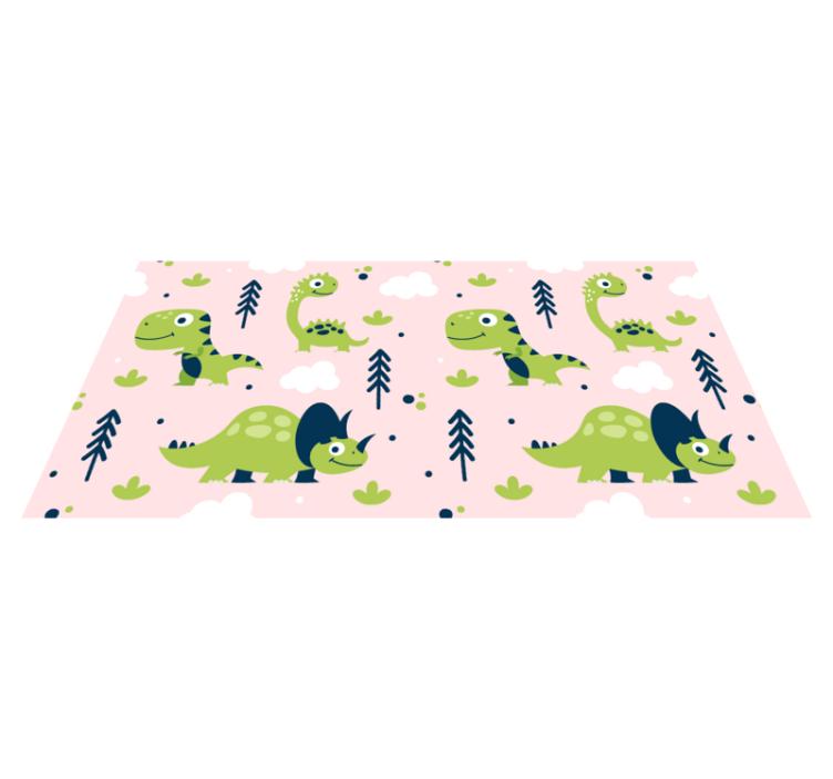 Tapis vinyle animal thème dinosaure ludique - TenStickers