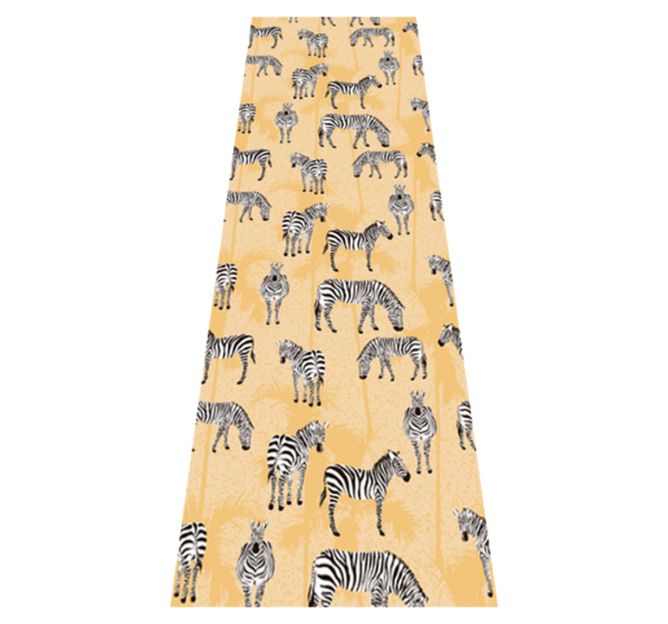 Tapis vinyle animal motifs zèbre - TenStickers