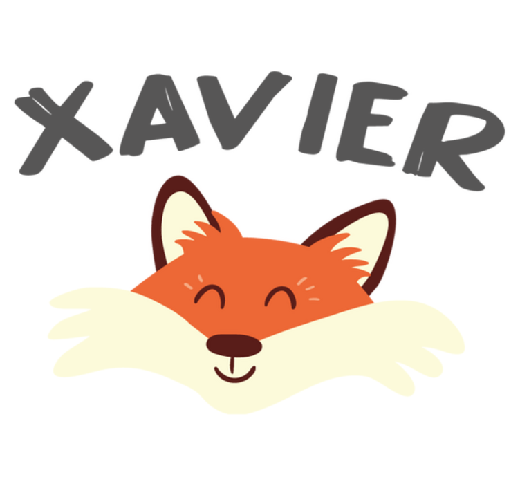 Tapis vinyle animal tête de renard joueur - TenStickers