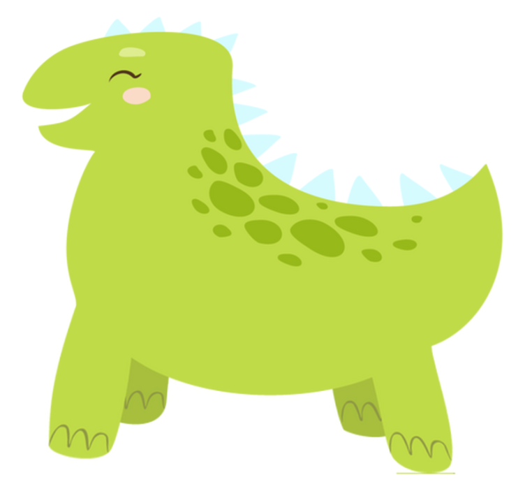 Tapis vinyle animal personnage dinosaure joyeux - TenStickers