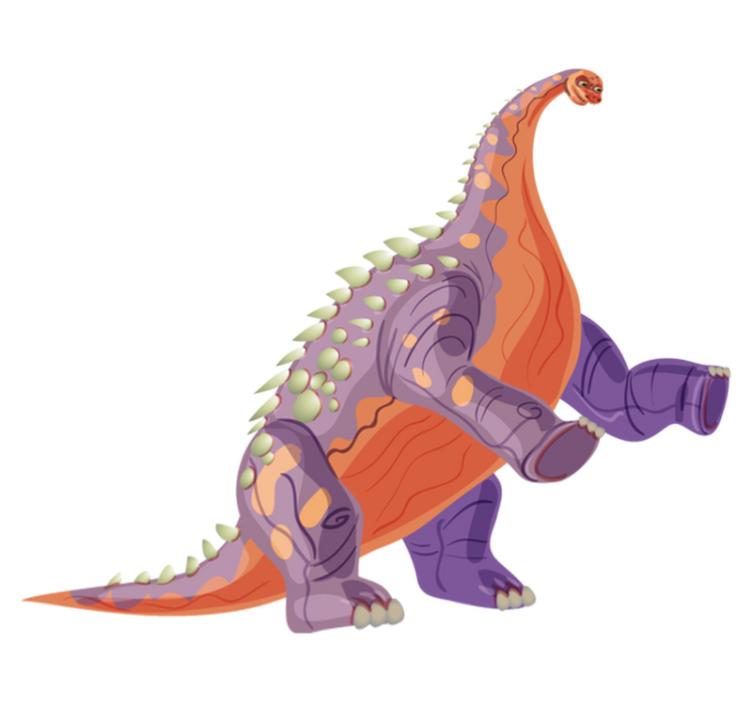 Tapis vinyle animal personnage dinosaure coloré - TenStickers