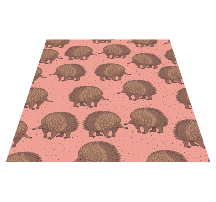Tapis vinyle animal motif hérisson - TenStickers