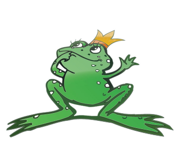 Tapis vinyle animal grenouille reine - TenStickers