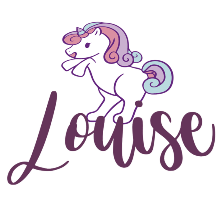 Tapis vinyle animal petit unicorn rigolo - TenStickers