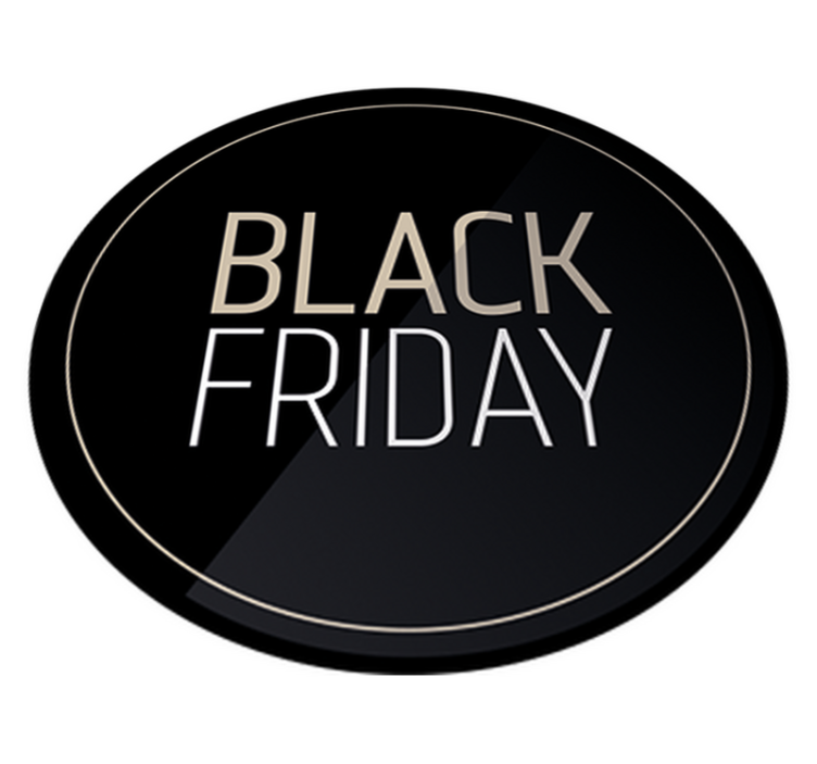 Tapis vinyle black friday autocollant élégant promo - TenStickers