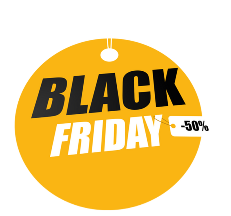 Tapis vinyle black friday cercle personnalisé - TenStickers