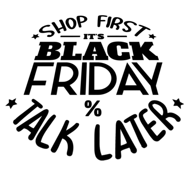 Tapis vinyle black friday, achetez d'abord, parlez après - TenStickers
