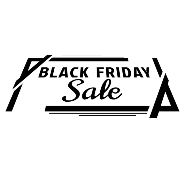 Tapis vinyle black friday vente en boîte - TenStickers