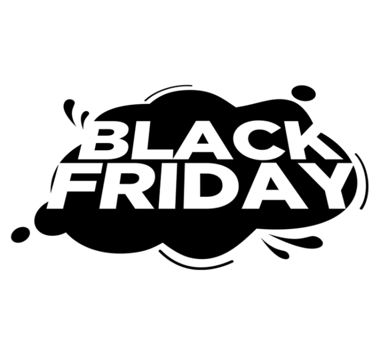 Tapis vinyle black friday éclaboussure de peinture - TenStickers