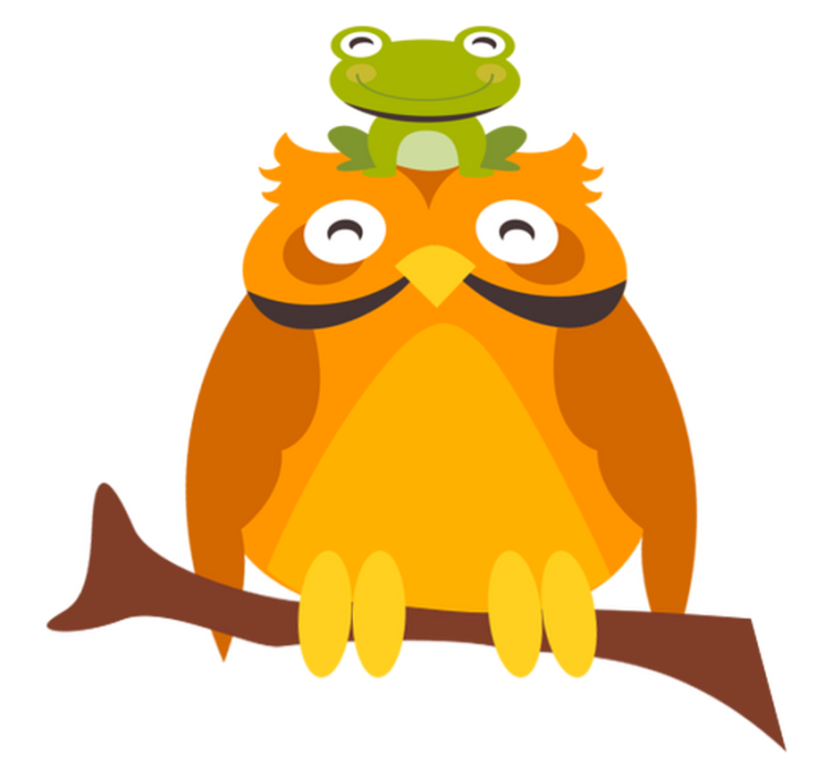 Tapis vinyle animal personnages animaliers amusants - TenStickers