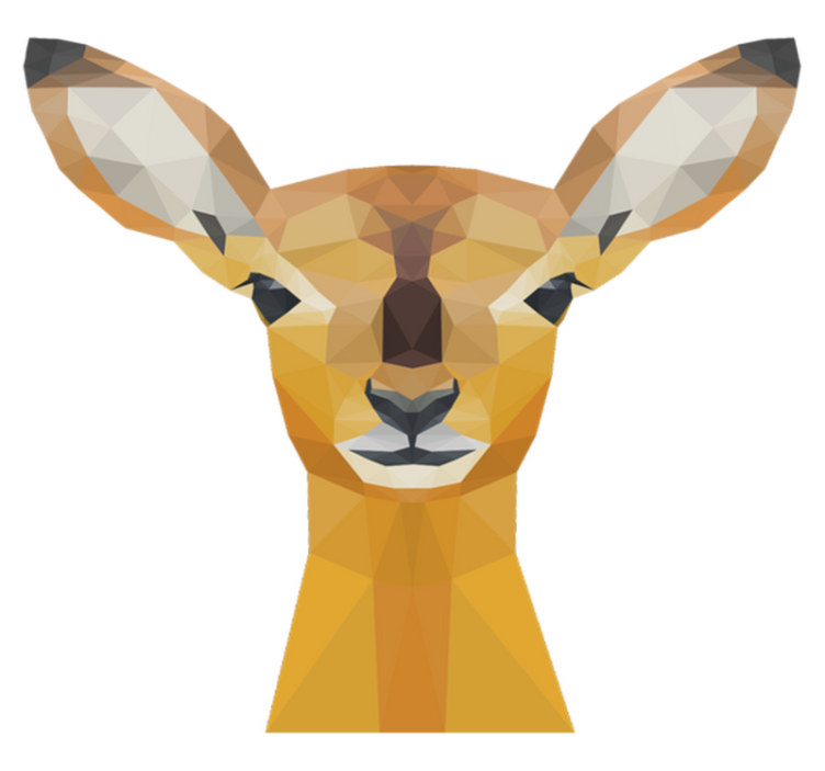 Tapis vinyle animal cerf - TenStickers