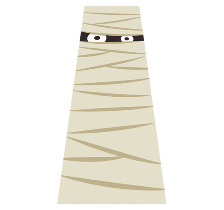 Tapis vinyle pour halloween yeux de momie - TenStickers