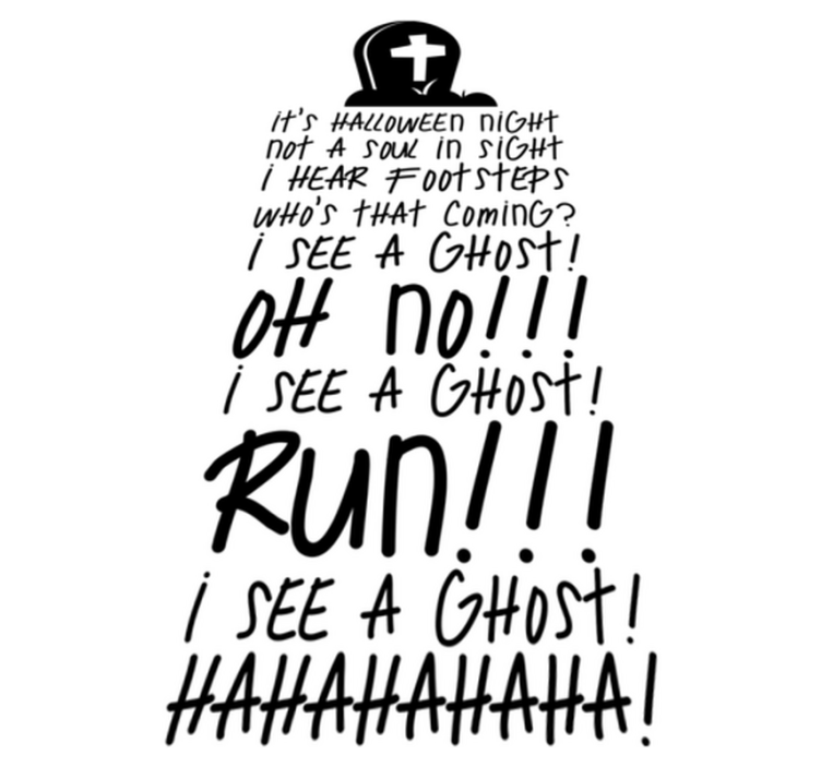 Tapis vinyle pour halloween chanson populaire - TenStickers