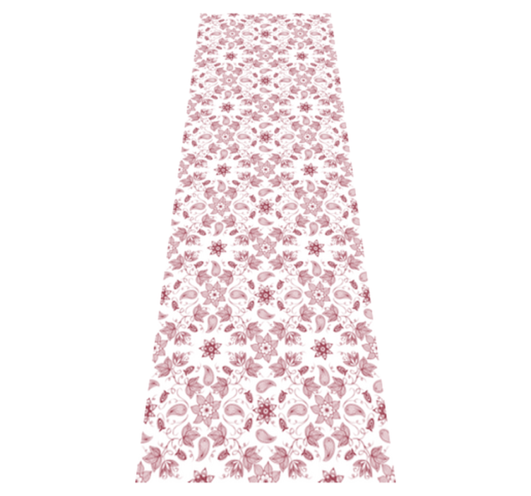 Tapis vinyle plantes motif floral - TenStickers
