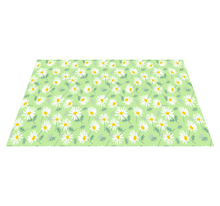 Tapis vinyle plantes motif fleurs de printemps - TenStickers