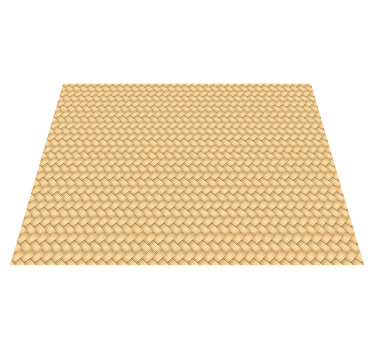 Tapis vinyle salle à manger en osier - TenStickers