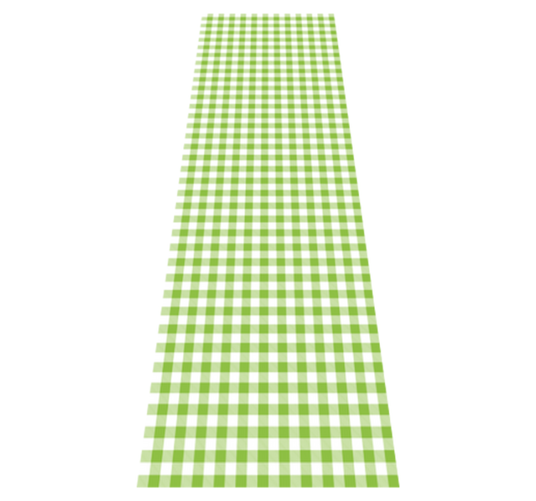 Tapis vinyle cuisine motif carreaux verts - TenStickers