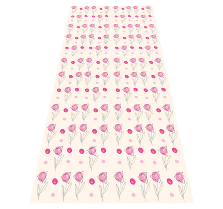 Tapis vinyle plantes bougainvillier patrón - TenStickers